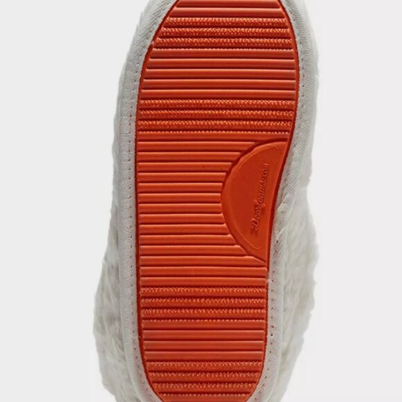 Dluxe By Dearfoams Women's Pumpkin Slide Slippers Cream - SIZE S (5-6) - Picture 3 of 9